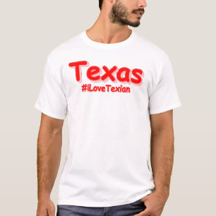 Camiseta "#iLoveTexian " Design bonito. Comprar Agora