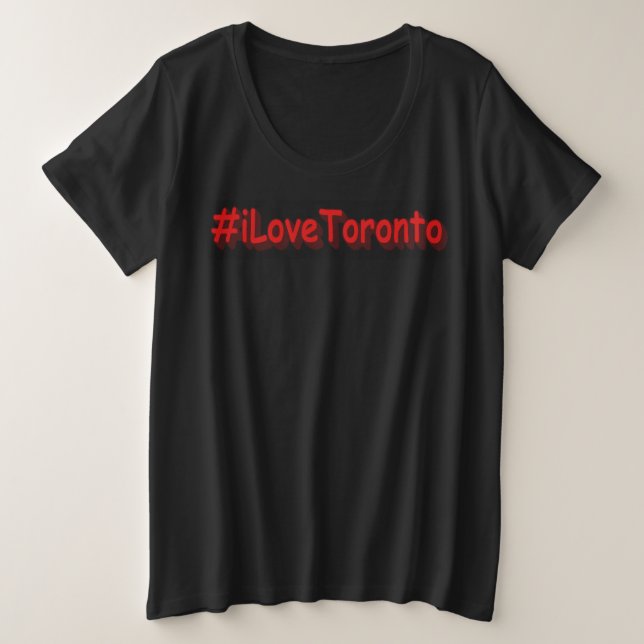 Camiseta "#iLoveToronto" Design bonito. Comprar Agora (Frente do Design)