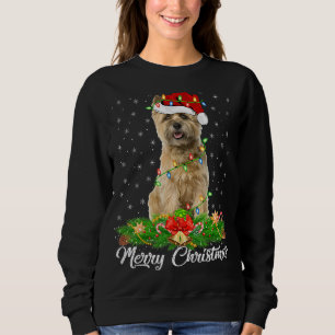 Camiseta Iluminação Correspondência de Natal Chapéu de Papa