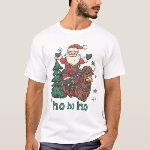 Camiseta Iluminação da Árvore de Natal Feminina Santa Monta