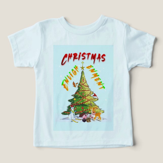 Camiseta Iluminação de Natal (Design frontal)