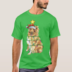 Camiseta Iluminação de Papais noeis de Correspondência de Á