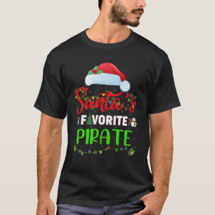 Camiseta Iluminação de Papais noeis Xmas, Natal Pirata Favo
