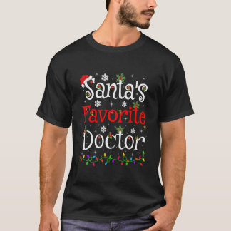 Camiseta Iluminação Do Médico Favorito Do Papai Noel