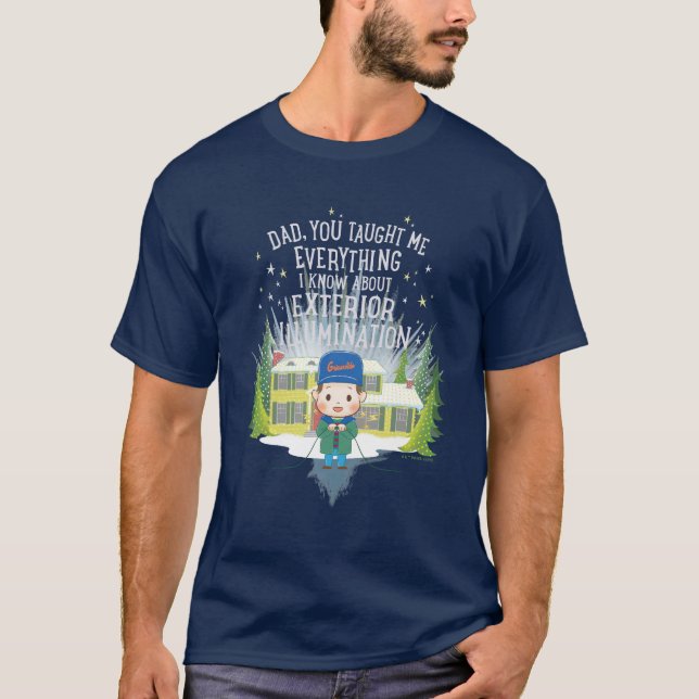 Camiseta Iluminação Exterior das Férias de Natal (Frente)