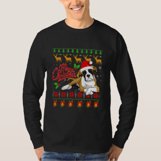 Camiseta Iluminação Feliz Natal Boxer Feio de Natal
