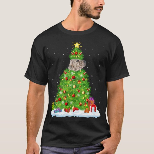 Camiseta Iluminação Xmas Correspondente ao Engraçado Cristo (Frente)