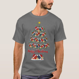 Camiseta Iluminação Xmas Correspondente Papai noel Mesa Nat