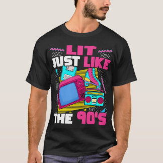 Camiseta Iluminado Exatamente Como Os Anos 90 Estética Nost