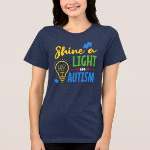 Camiseta Ilumine a Luz sobre o Autismo