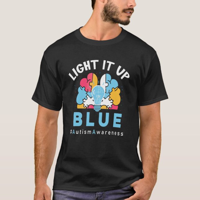 Camiseta Ilumine de Azul Autismo (Frente)