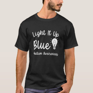Camiseta Ilumine de Azul Autismo Eu Uso Azul Pelo