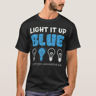 Camiseta Ilumine de Azul Conscientização do Autismo Abril M