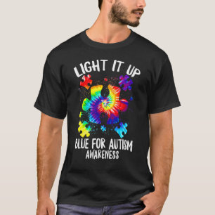 Camiseta Ilumine de Azul Conscientização do Autismo Peça d