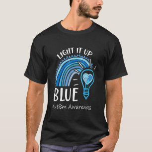Camiseta Ilumine de Azul Dia de Conscientização do Autismo