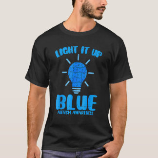 Camiseta Ilumine de Azul  Peça do Quebra-Cabeça Conscientiz