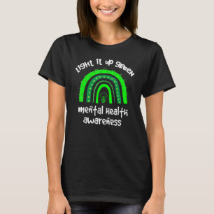 Camiseta Ilumine de Verde Conscientização da Saúde Mental A