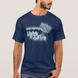 Camiseta Ilumine meu fogo<br><div class="desc">Vindo no bebê,  ilumine meu fogo! Passe o menorah,  ele é hora para um divertimento pequeno de Chanukah!</div>