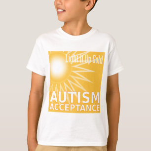 Camiseta Ilumine-o acima do ouro para a aceitação do