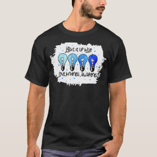 Camiseta Ilumine-o de Azul Conscientização do Autismo Peça