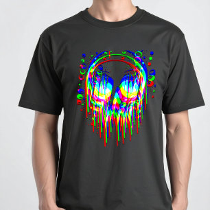 Camiseta Ilusão do cárter - Núcleo de falhas RGB psicodélic