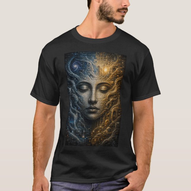 Camiseta Ilusão Mosaico Infinito (Frente)