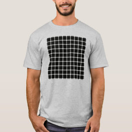 Camiseta Ilusão Óptica da Grade de Cintilação