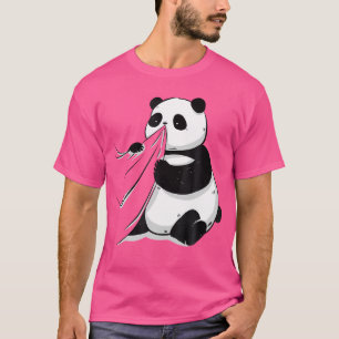 Camiseta Ilusão Óptica de Urso Panda Crianças Ursos