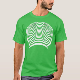 Camiseta Ilusão Óptica Gráfico 3D Truque Mental
