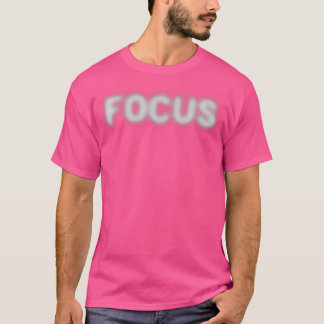 Camiseta Ilusão Óptica Motivacional Borrosa Divertida Foco