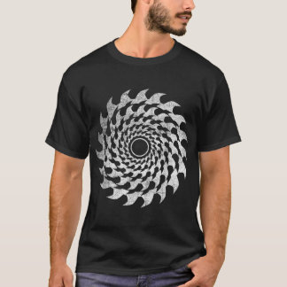 Camiseta Ilusões da lâmina de serra circular do dente de tu