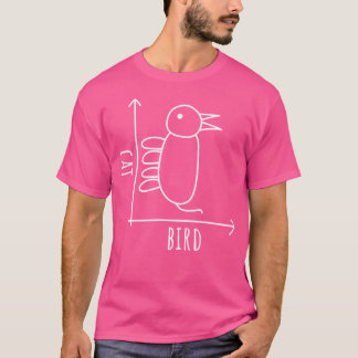 Camiseta Ilusões De Pássaros Gatos Engraçado Wittgenstein F