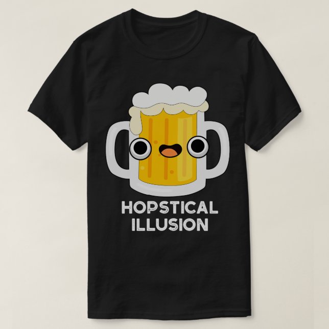 Camiseta Ilusões Hópticas - Arma de Cerveja Engraçado (Frente do Design)