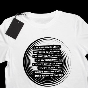 Camiseta Ilusões Óticas Flutuantes e em Crescimento