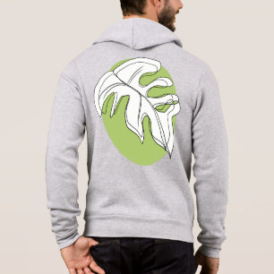 Camiseta Ilustração Abstrata de Folha de Monstera Vegetação