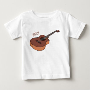 Camiseta Ilustração acústica de desenho animado