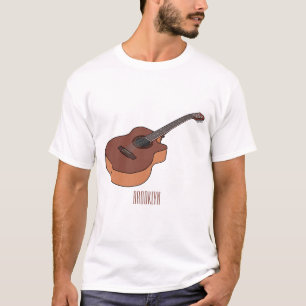 Camiseta Ilustração acústica de desenho animado