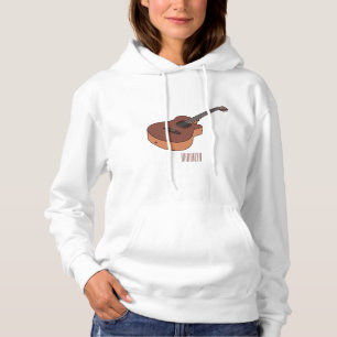 Camiseta Ilustração acústica de desenho animado