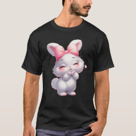 Camiseta Ilustração Adorável de Coelhozinho Bebê