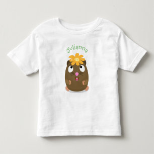 Camiseta Ilustração animada feliz cota-guiné