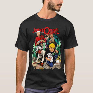 Camiseta ILUSTRAÇÃO ANIMADA RETRÔ DO JHONNY QUEST menina