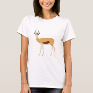 Camiseta Ilustração Animal de Antílope Selvagem