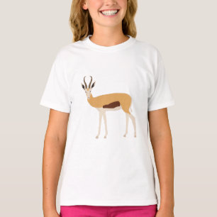 Camiseta Ilustração Animal de Antílope Selvagem