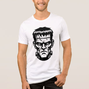 Camiseta Ilustração Assustadora de Frankenstein