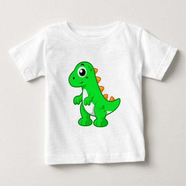 Camiseta Ilustração Bela De Tyrannosaurus Rex. (Frente)
