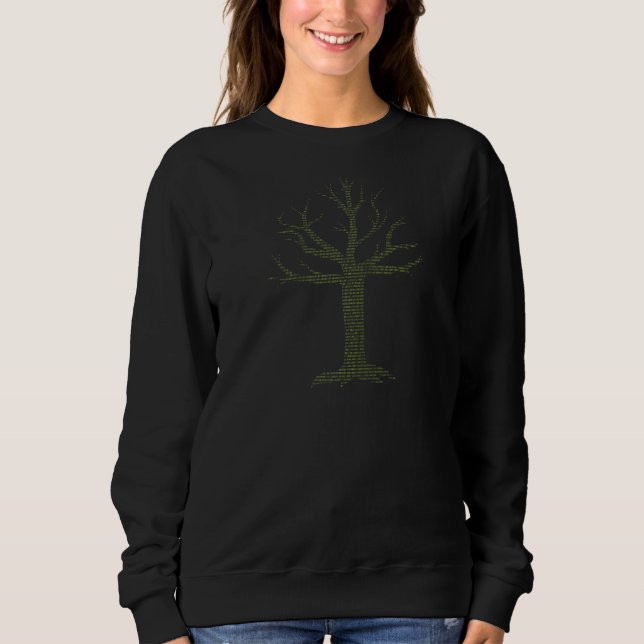 Camiseta Ilustração Binária De Árvore Codificação De Comput (Frente)