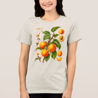 Camiseta Ilustração Botânica Vintage de Damasco