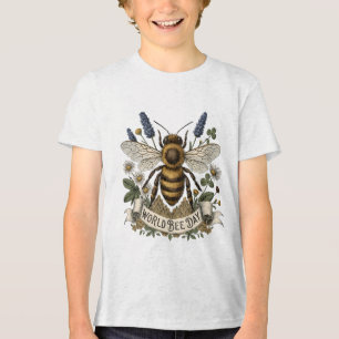 Camiseta Ilustração Botânica Vintage para o Dia Mundial das