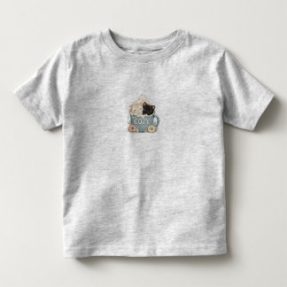 Camiseta Ilustração CanecaGatos Fofos em Café Aco
