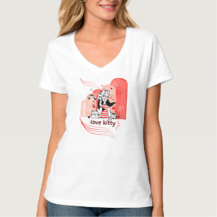 Camiseta Ilustração caprichosa "Love Kitty"